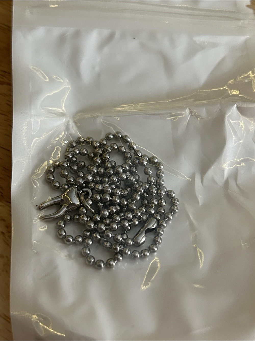 Silver Ball Chain Necklace/Keychain